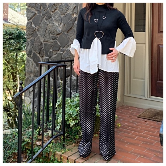 ✨LAST ONE ✨Wide leg polka dot palazzo pants - Picture 8 of 8